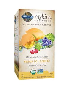 Vitamin D3 hữu cơ Mykind Organics Vegan D3 Chewable